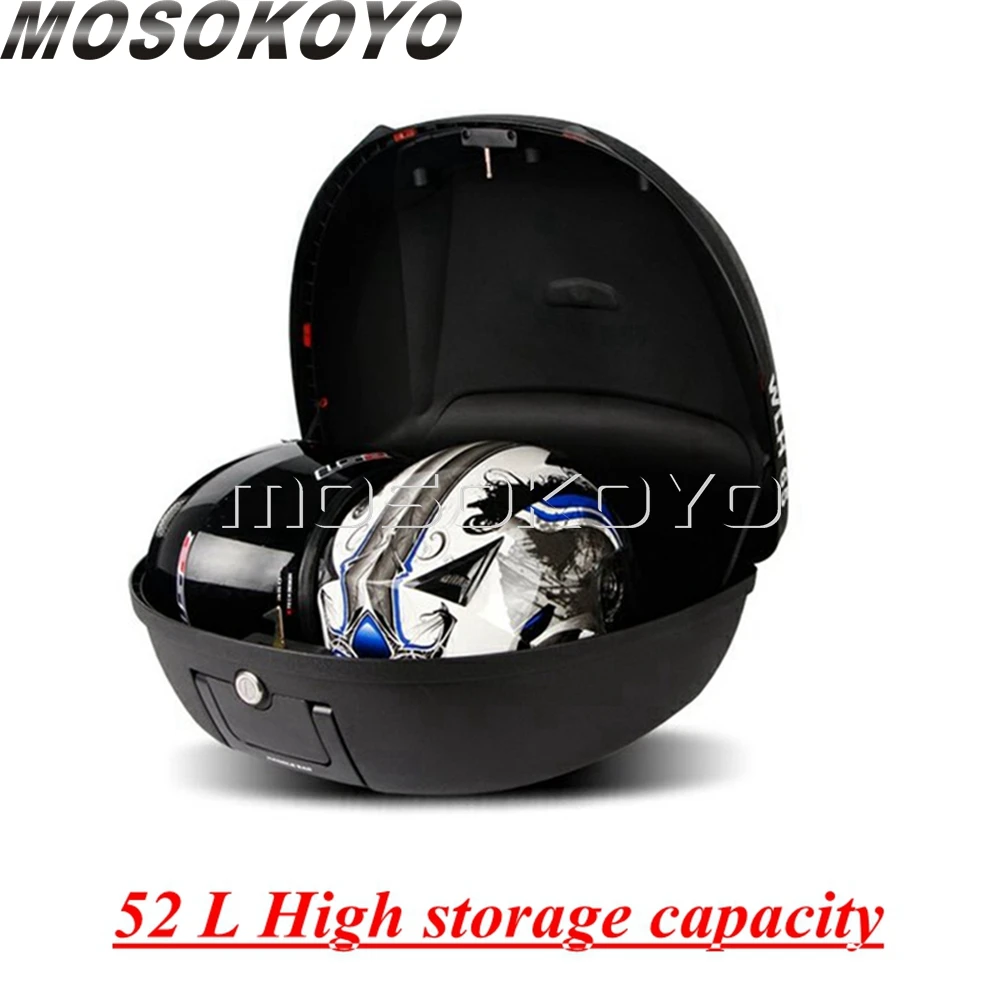 Универсальные мотоциклетные Чехлы 52L Topcase большие задние коробка для хранения с