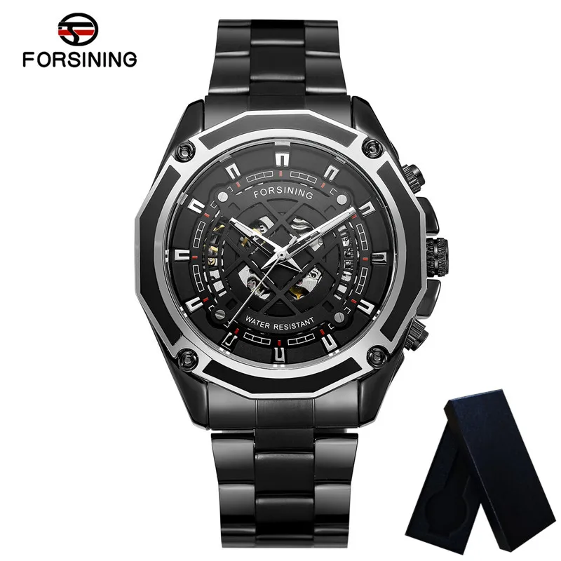 FORSINING автоматические механические мужские наручные часы военные спортивные Топ