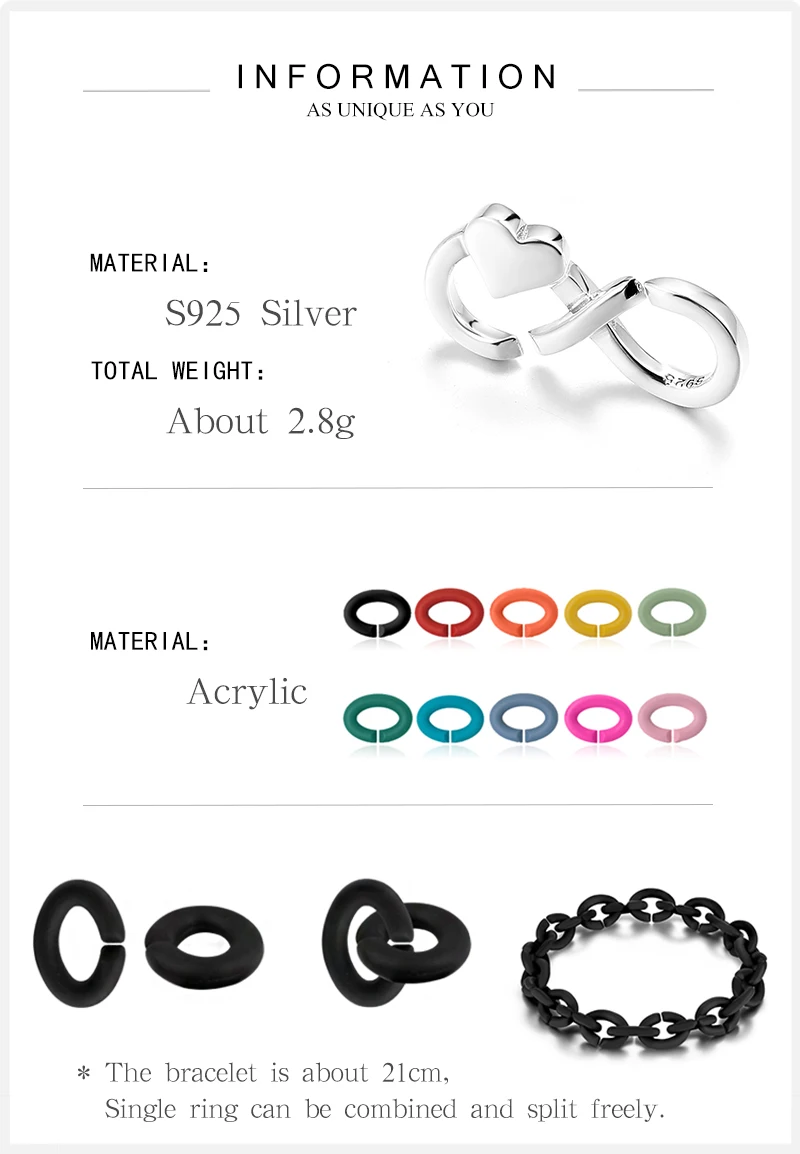 1pc 21cm Hard Rubber Women Men Bracelet Fashion Jewelry Heart &amp Infinity symbol Charm Green Chain Jewellery Wholesale | Украшения и