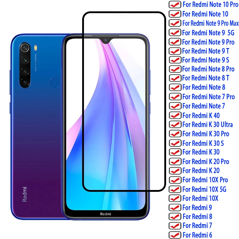 

Tempered Glass For Redmi Mi Note 10 Pro Screen Protector 9 8 7 6 K40 K30 K20 Ultra Max T X S 5G XiaoMi Note10 Note9 K 40 30 20