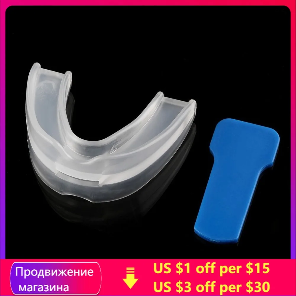 Защита для рта против зубов от храпа бруксизма с чехлом помощь при сне устранение