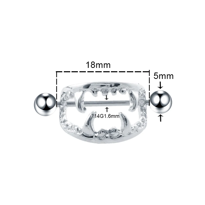 Штанга для пирсинга Женская со стальным опалом ювелирное украшение Соска с