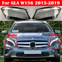 car lens protection glass lamp lampshade gla250 gla260 transparent case headlight cover for mercedes benz gla w156 2015 2019