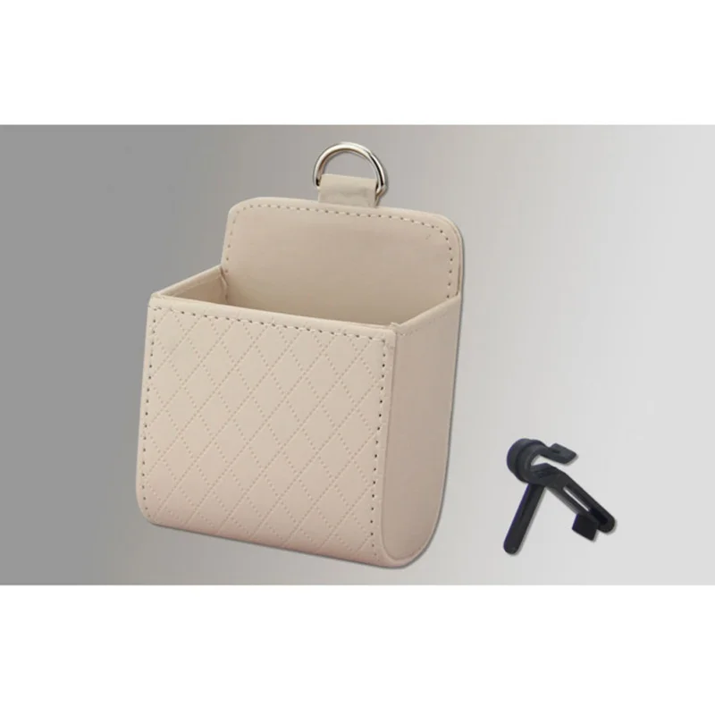 Коробка для мусора из искусственной кожи на вентиляционное отверстие автомобиля