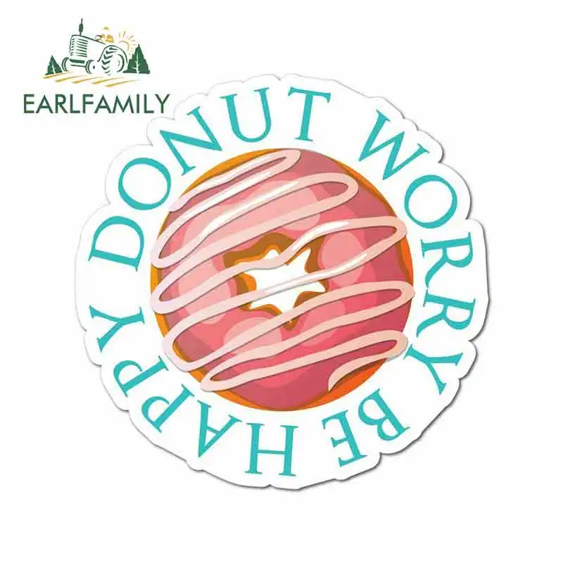EARLFAMILY 13 см x для пончика забавная Веселая наклейка на автомобиль