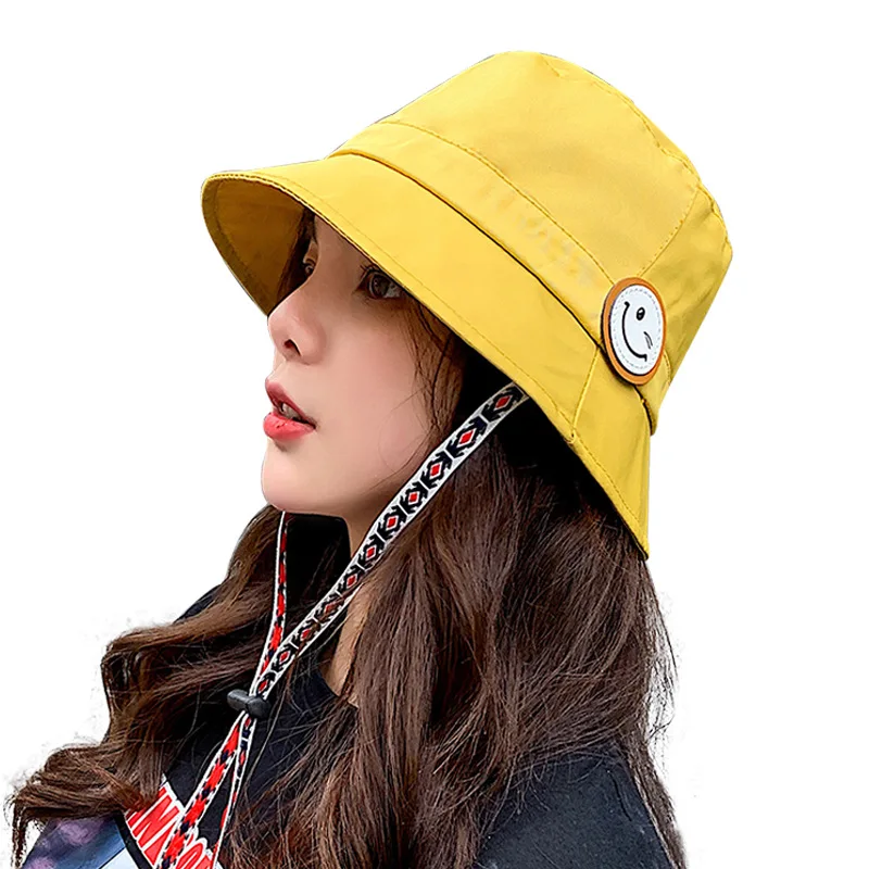 

Women Summer Hat Simple Foldable Wide Brim Floppy Girls Fashion Sun Hat Beach UV Protect Travel Bucket Hats Lady Cap Female