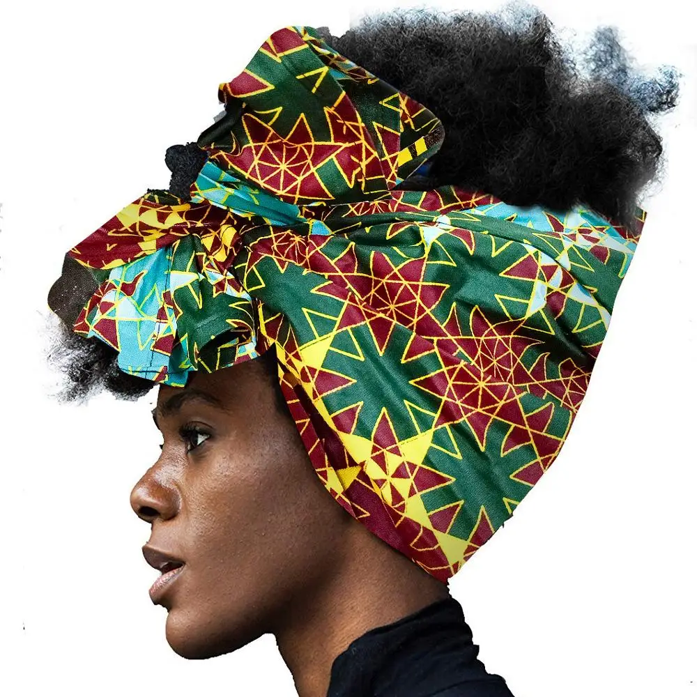 Тюрбан в африканском стиле для Для женщин аксессуары волос шарф объем обхвата