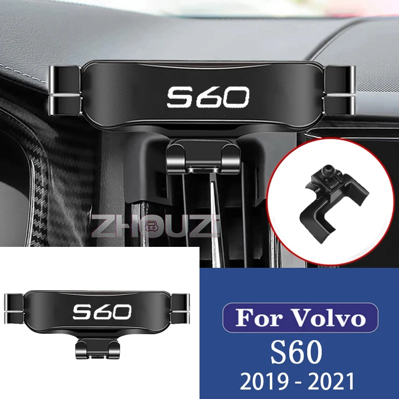

Car Mobile Phone Holder Gravity Mounts Stand GPS Navigation Bracket For Volvo S60 2019 2020 2021 Car Accessories