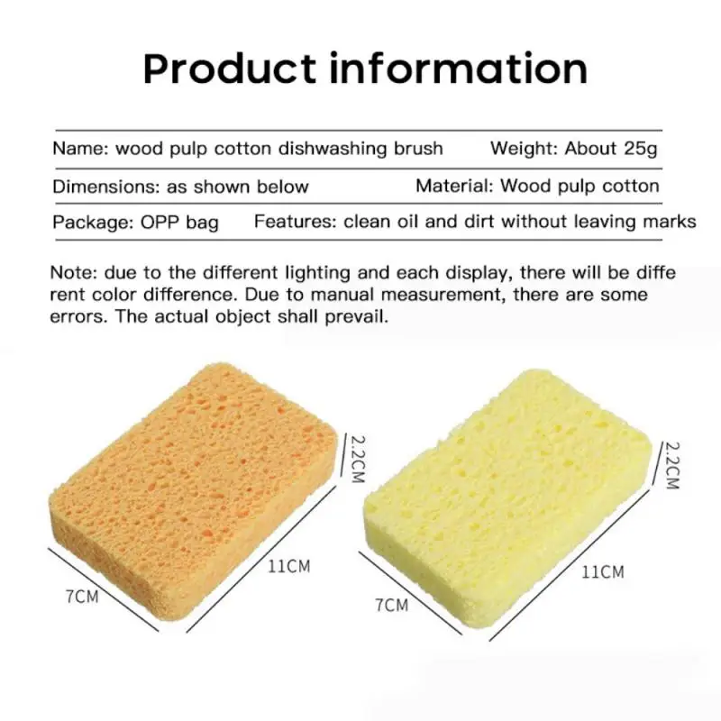

1pcs Dishwashing Sponge Brush Sponge Eraser Oil Removal Artifact Brush Easy To Clean Kitchen Clean Brushes Scrub Pad