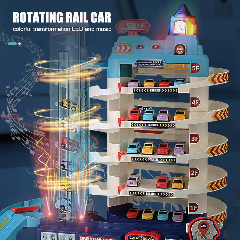 

Automobile Building Electric Rail Car Children's Parking Lot Toys Small Garage Super Large Three-dimensional Multilayer Boy Gift