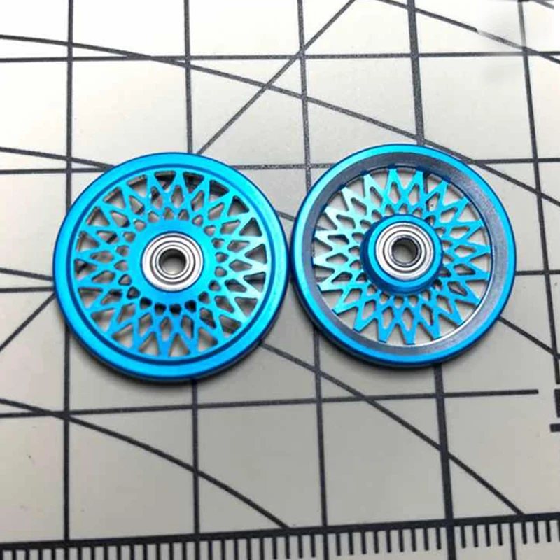 1 пара 19 мм подшипник из алюминиевого сплава плоский направляющий ролик с ЧПУ