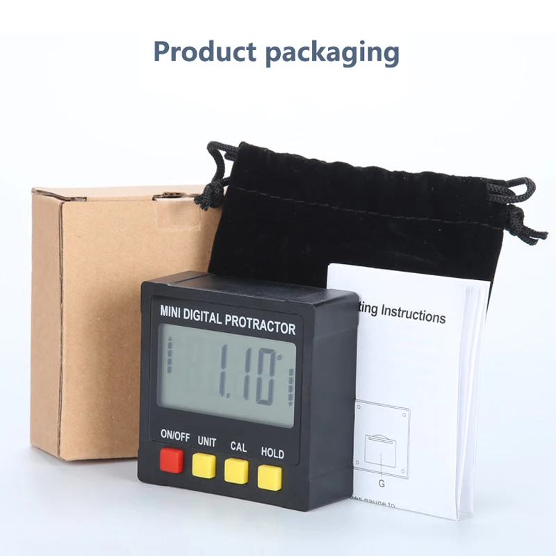 Мини 360 ° электронный Гониометр угол измерения датчик цифровой транспортир