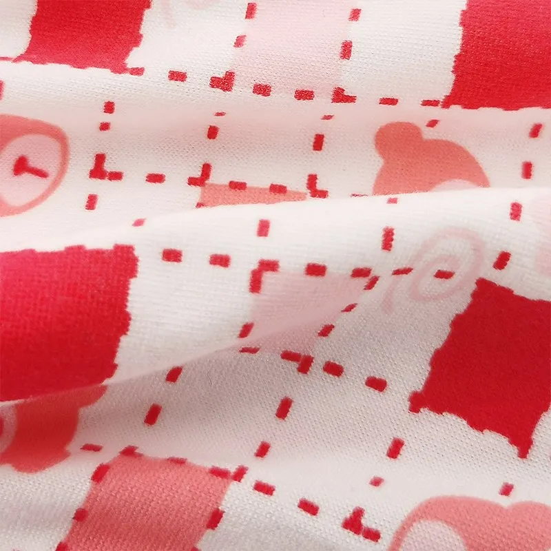 3 шт. Набор трусиков для девочек с милыми принтами в полоску Удобное и дышащее