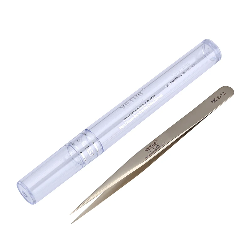 Точные пинцеты из нержавеющей стали VETUS MCS 12 Series прямые наконечники промышленные