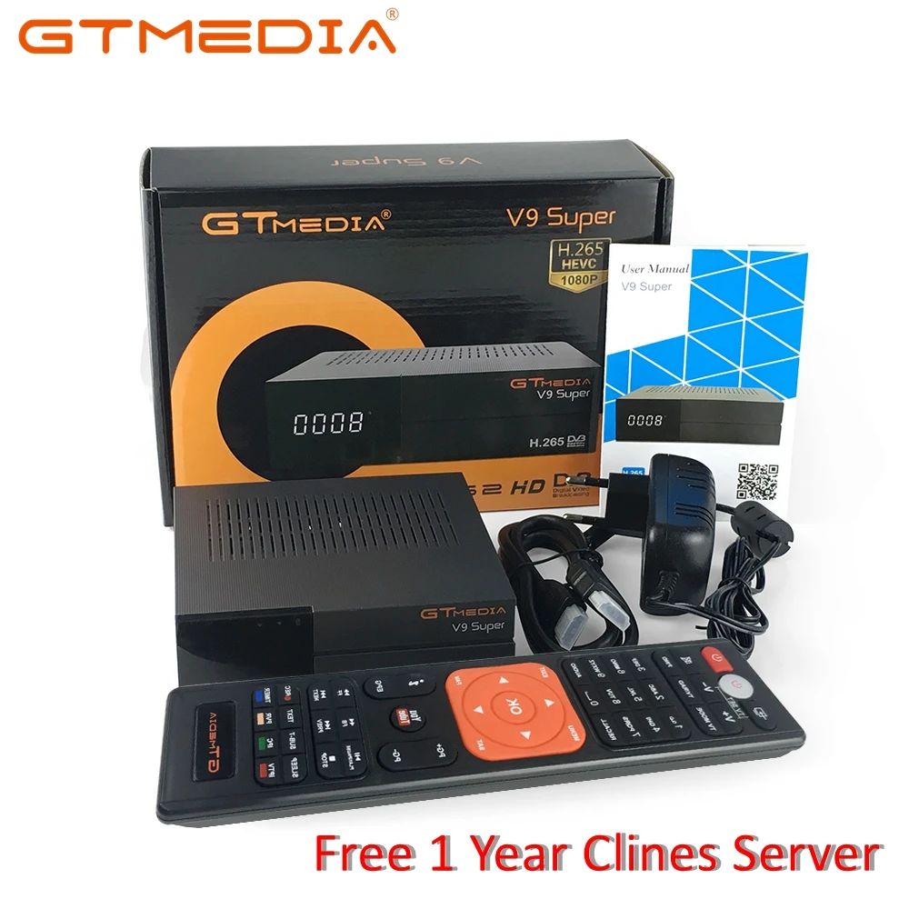 GTMedia V9 SUPER DVB S2 ТВ спутниковый ресивер спутниковый декодер поддержка 1080P Full HD PowerVu Biss key Newca CCCAM телеприставка