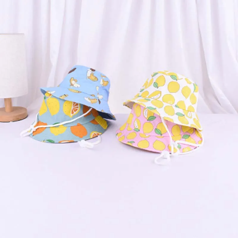 Детская мультяшная шапка для бассейна с принтом фруктов летняя уличная шляпа