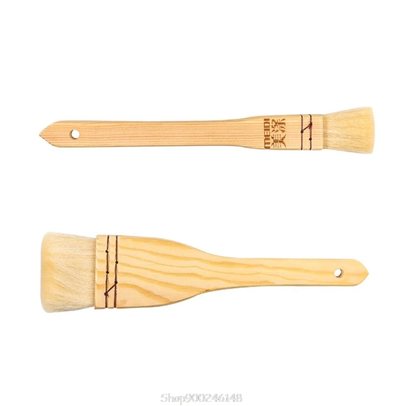 

Household Mooncake Pastry Brush Barbecue Oil Baking Brushes Wooden Handle Kitchen Cooking Tools S10 20 Dropship
