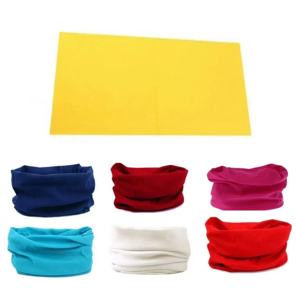 

Women's solid color sports headband turban bib outdoor hiking riding warm scarf sunscreen face towel headwear