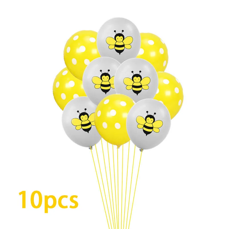 10pcs 10 шт./лот тарелки пчела тема одноразовые С Днем Рождения Свадьба Рождество для ребенка душ украшения на Рамадан вечерние принадлежности - Цвет: 10pcs