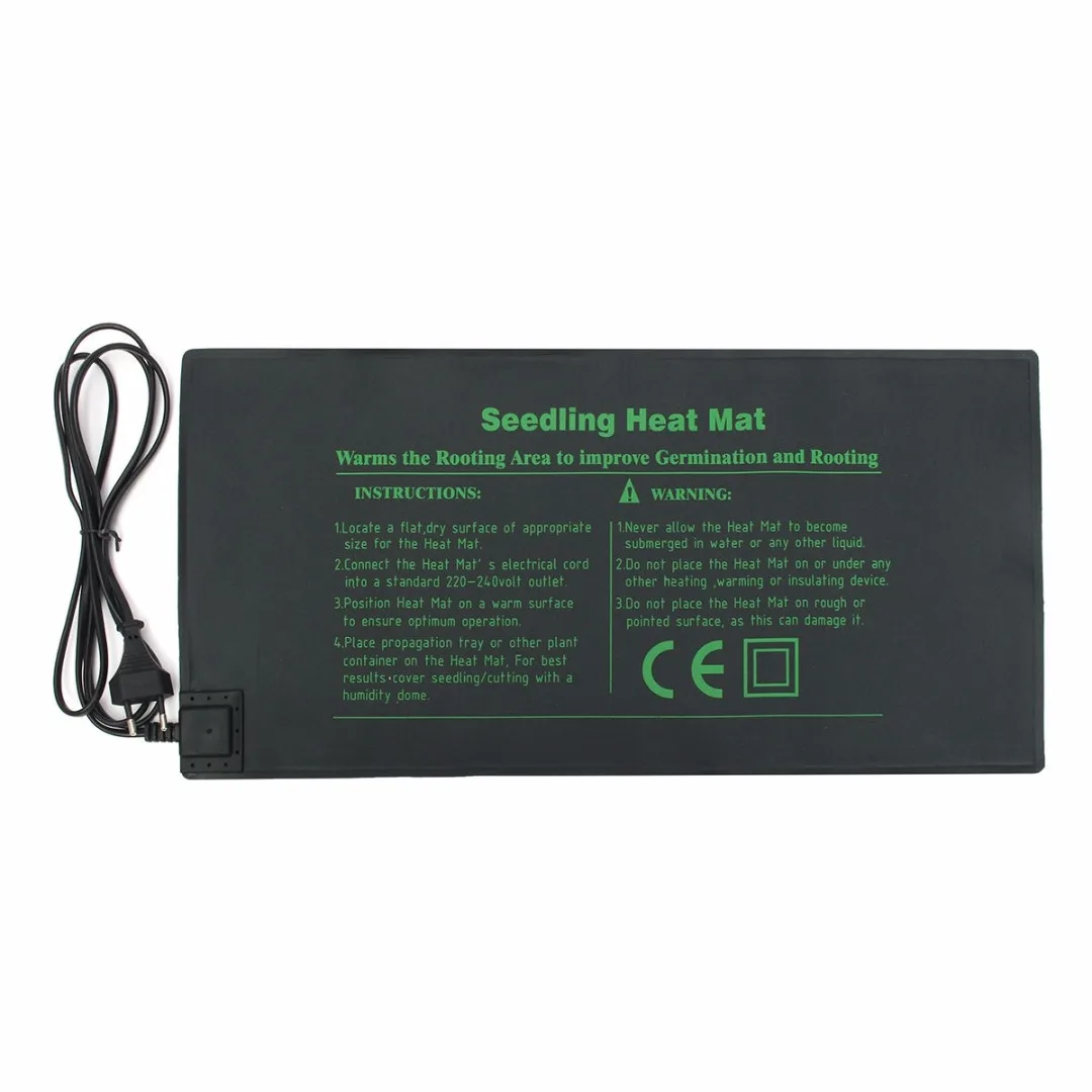 220V EU Plug Mayitr 18 Вт рассады тепла коврик растение Проращивание клон стартер Pad 52X24 см США/ЕС Plug - Цвет: 220V EU Plug