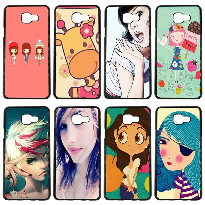 Cool Fashion Pretty Girl Cell Phone Case Hard Plastic Cover Protect for Samsung Galaxy S8 S9 Plus S3 S4 S5 Mini S7 S6 Edge | Мобильные
