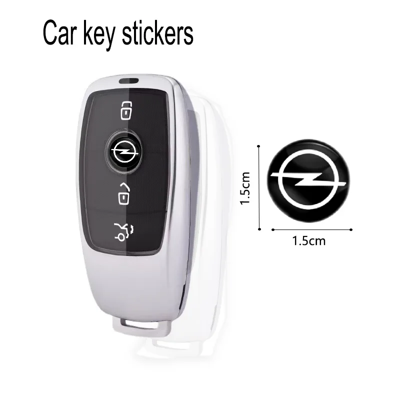 

5PCS Car Emblem Car Keychain Key Rings Auto Door Keyhole Sticker For Opel Antara Corsa D E Insignia OPC Astra H Mokka Vectra C