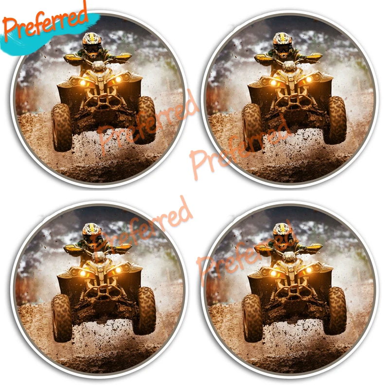 

4 X Racing car stickers. Off road. Diesel. Motorcycle auto parts. Personality decoration. Refrigerator. Interesting PVC