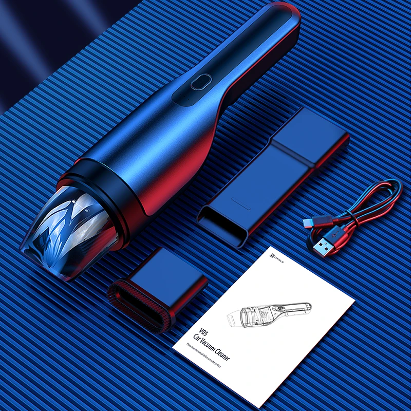 CAFELE Mini Car Vacuum Cleaner Wireless 80W 5500Pa Rechargeable Handheld Cyclone Filter Wet/Dry Auto пылесос автобильный |