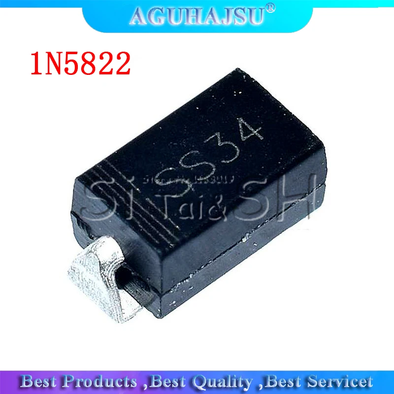 100 шт. 1N5822 SMA SS34 smd do-214ac IN5822 диод Шоттки ss34 | Электронные компоненты и