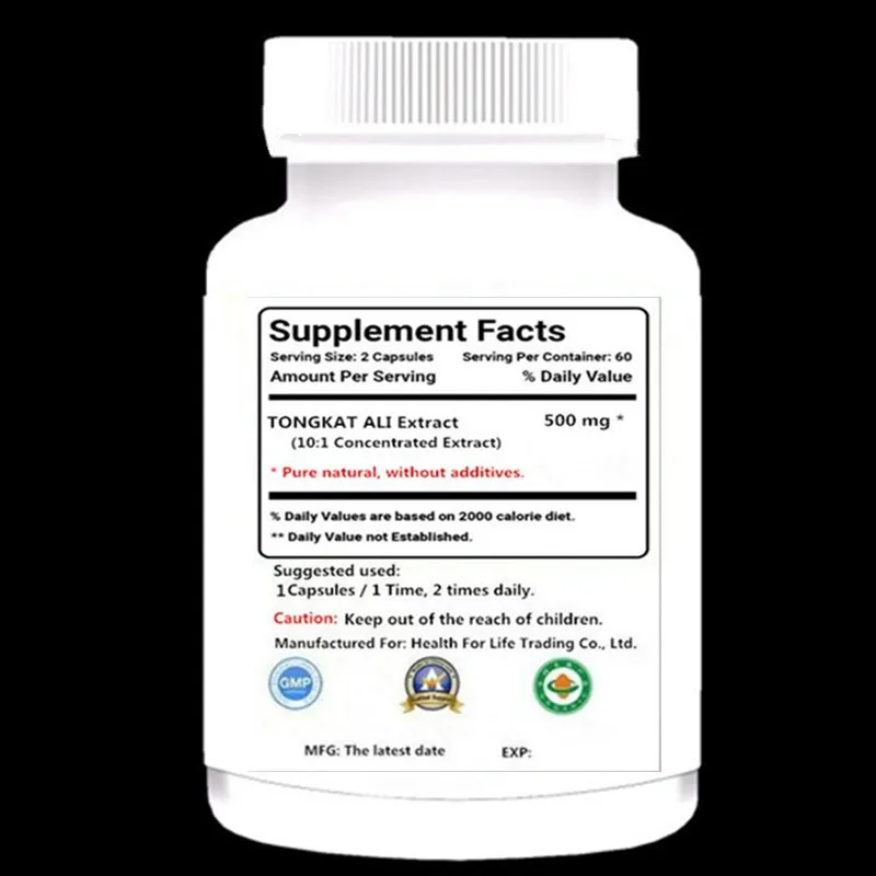 5000MG STRONGEST! TONGKAT ALI Extract Concentrated Men Health 60 CAPSULES | Красота и здоровье