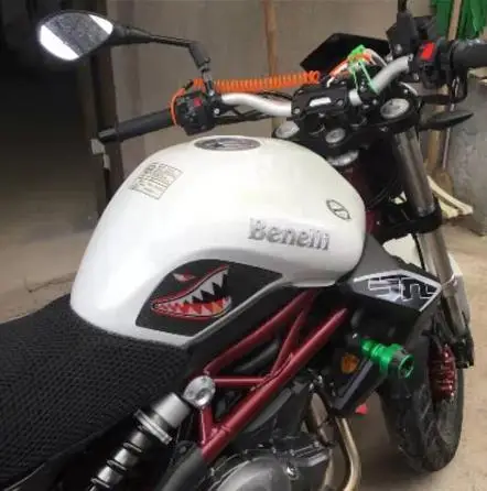 Для Benelli 300 Мотоциклетный Бак Тяговый коврик наколенник Ручка протектор противоскользящая наклейка углеродное волокно/trasparent - Цвет: Многоцветный