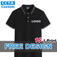 2021 polo shirt company group custom logo embroidery fashion men and women short sleeve customization logo
