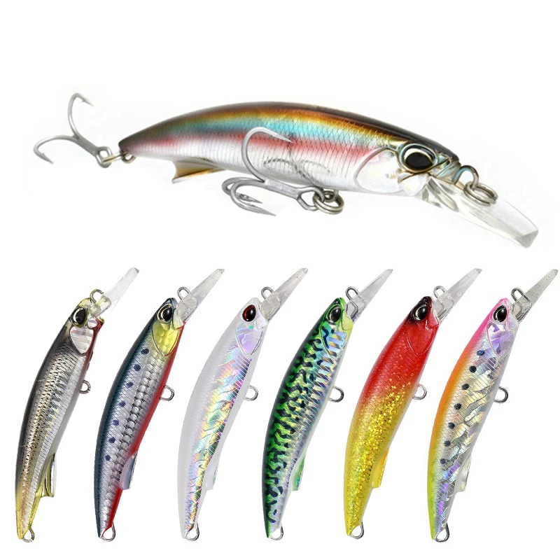 

Minnow 92mm 40g Fishing Lures Swimbait Ice Fish Crankbait Whopper Plopper Loud Rattle Deep Diving Hard Lure Bait Fishing Tackle