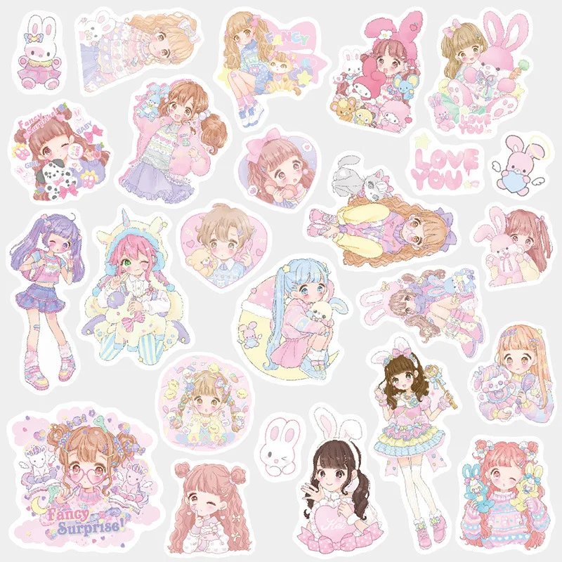 

Pet Girl Decorative Washi Stickers Scrapbooking Stick Label Diary Stationery Album Stickers