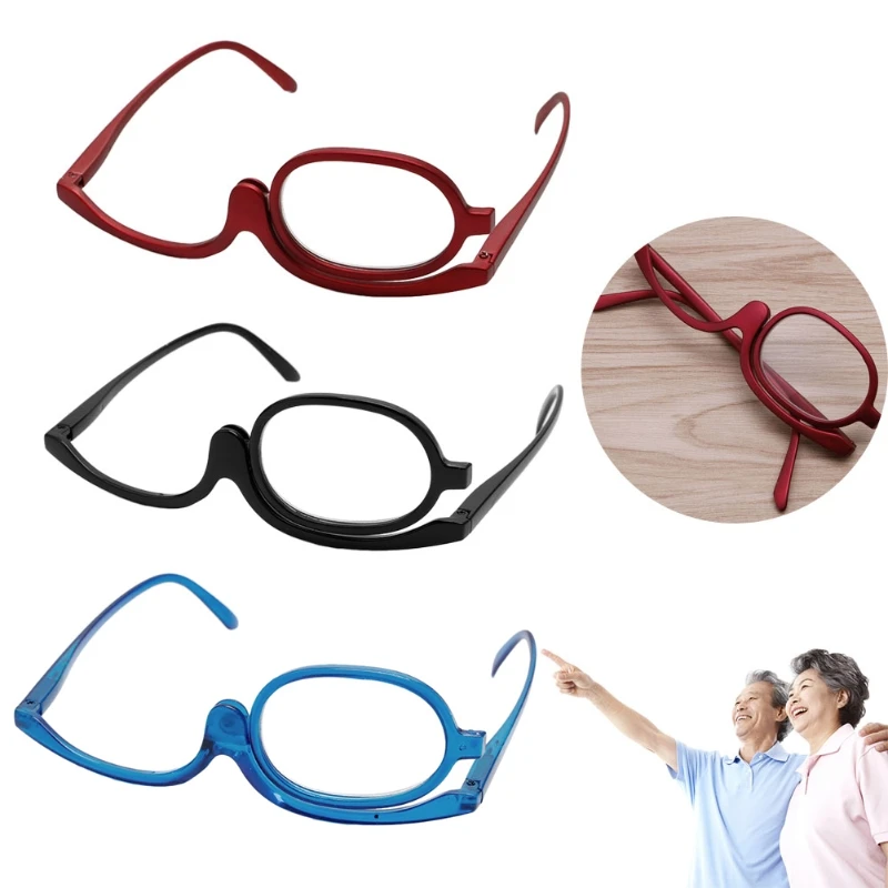 

Magnifying Glasses Makeup Reading Glass Folding Eyeglasses Cosmetic General