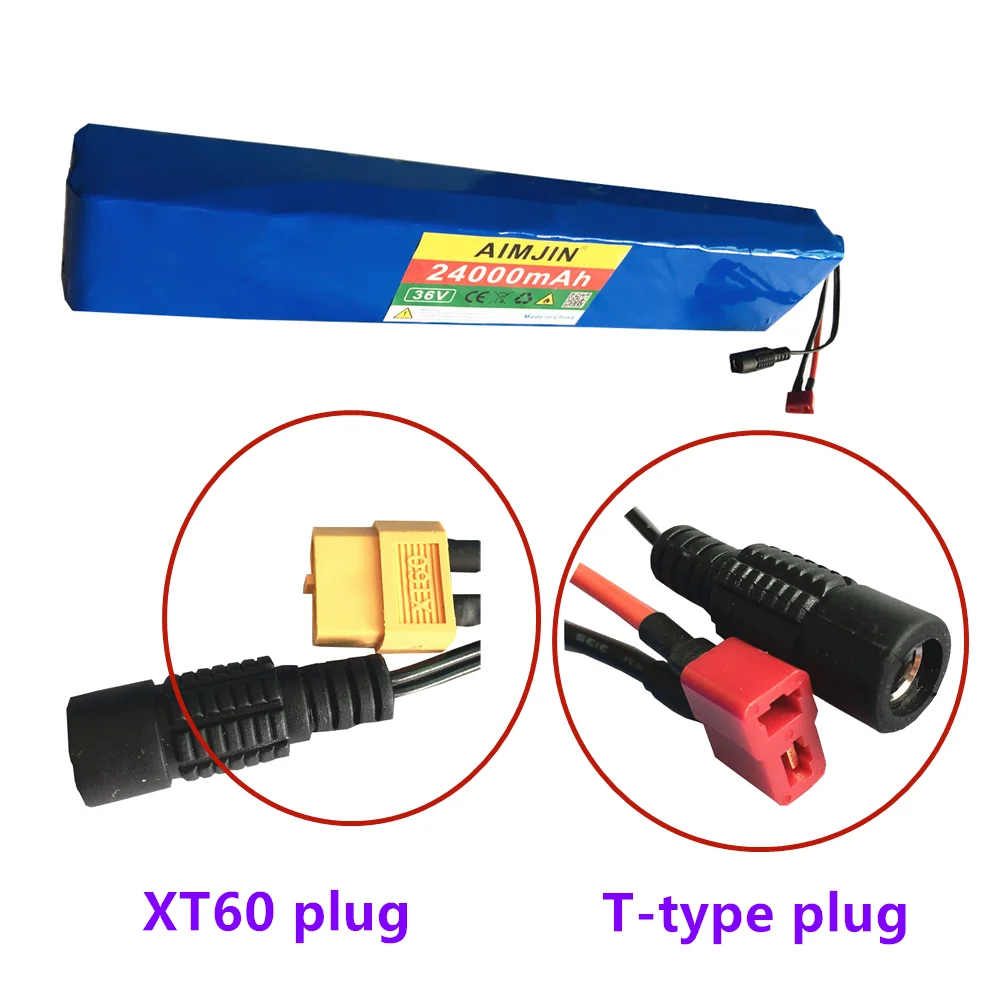 Новейший аккумулятор 36 В 10S4P 24Ah 18650 1000 Вт высокой мощности 24000 мАч фотоскутер BMS -