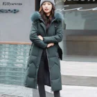 Женская длинная парка с капюшоном, элегантная теплая Повседневная куртка на осень и зиму, 2020