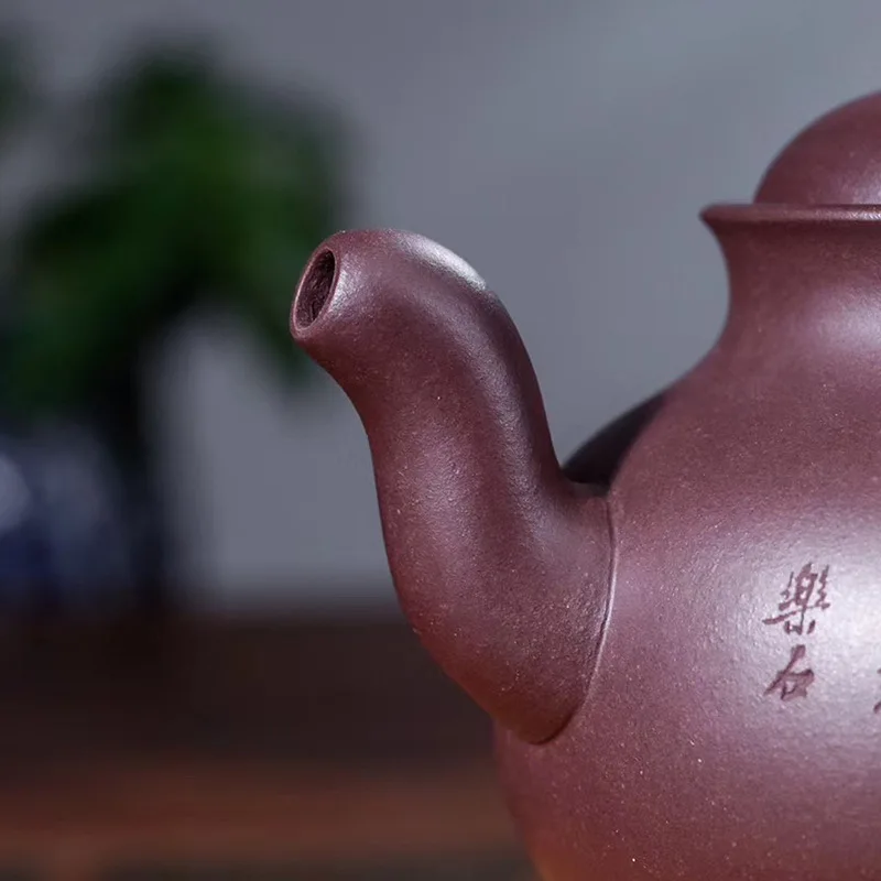 

Yixing purple clay teapot master manual raw ore old purple clay teapot Baoding teapot