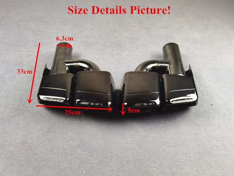 Пара H модель 304 нержавеющая сталь Stell GLS W218 W221 W212 E200 E260 E300 для Benz AMG E63 стиль четыре