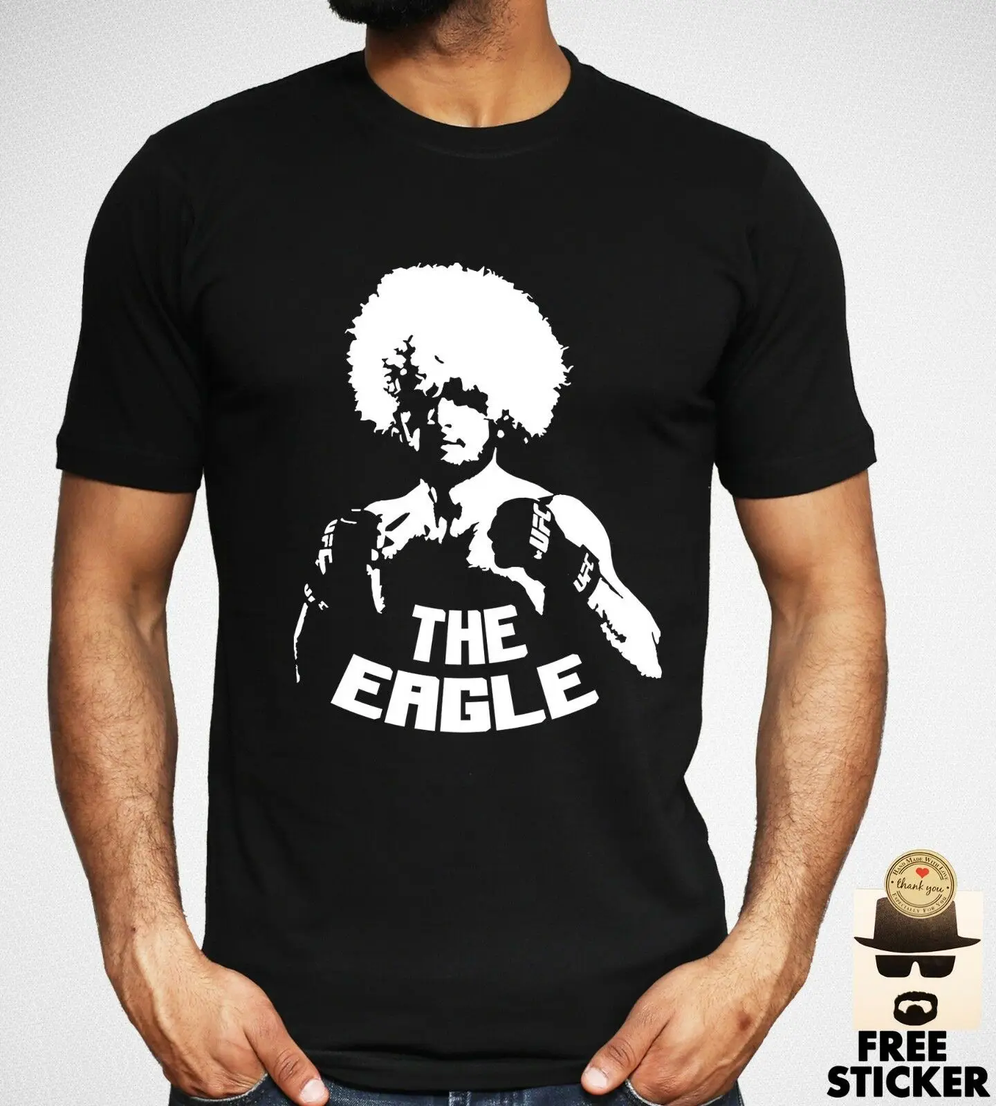 

Khabib Nurmagomedov T-shirt The Eagle Papakha Russian Heritage U 242
