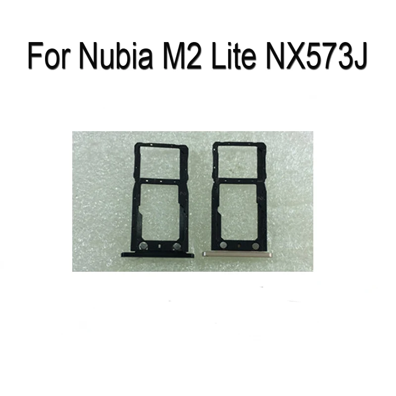 100% оригинальный серебряный лоток для сим карты ZTE Nubia M2 Lite NX573J SD SIM телефон с