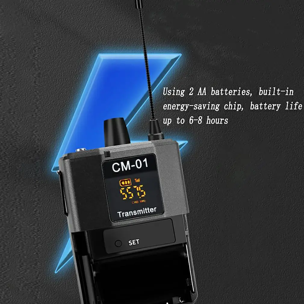 

Wireless Microphone System Compatible With DSLR Cameras And Camcorders For IPhone Smartphones And Tablets