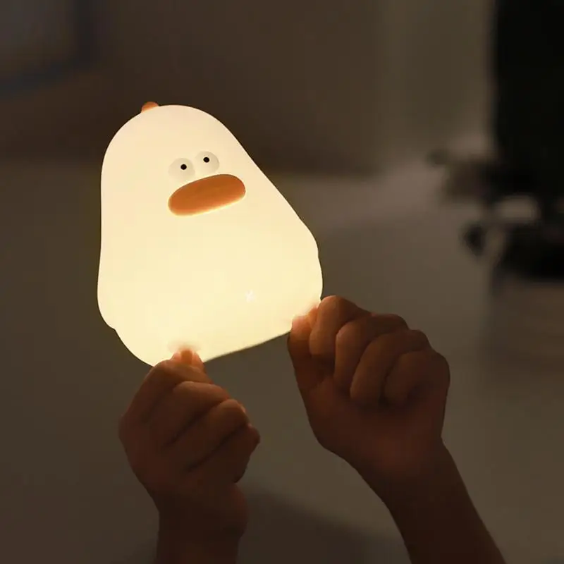 

LED Night Lamp Touch Sensor Little Fat Chicken Silicone Animal Light Child Holiday Gift Creative Bedroom Desktop Sleepping Light