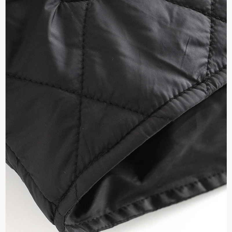Women's Bomber Coats Winter Jacket Vintage 2021 Parkas Black Female Long Sleeve Warm Casual Loose Jacket Coat Solid BF Overcoat