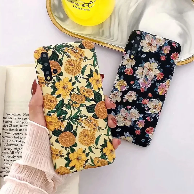 Чехол Funda для Huawei P40 Pro Honor 20 Nova 5T 5i 4e 3e 3i Mate 30 P20 P30 винтажный жесткий чехол с
