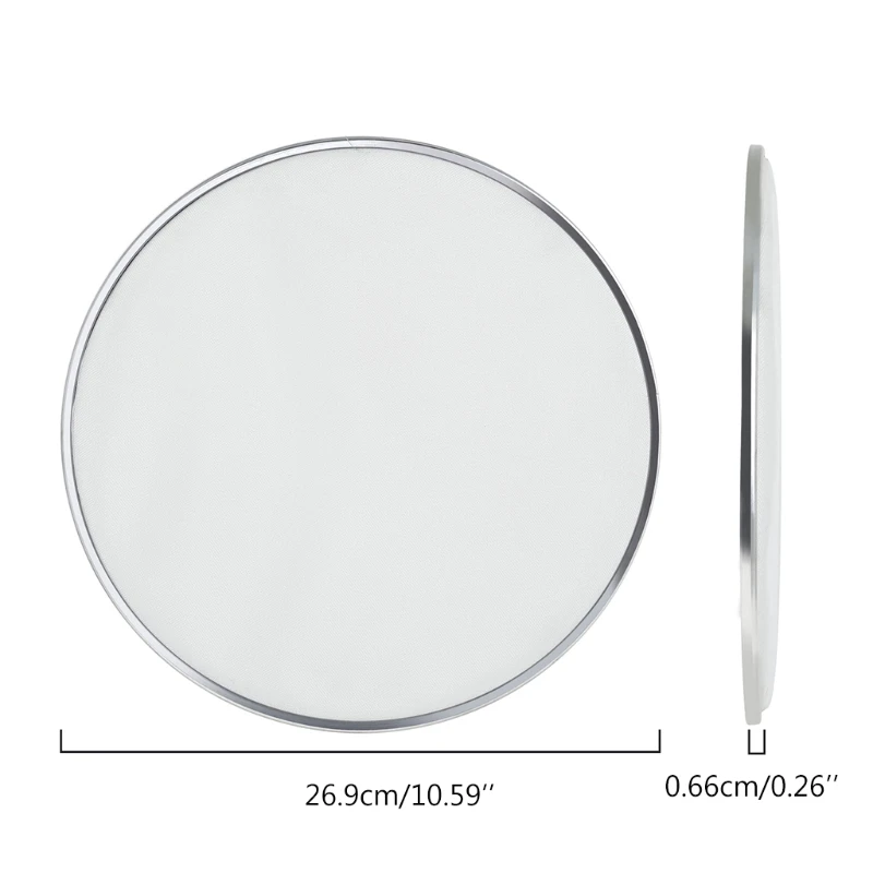 

10 Inches Drum Set Percussion Drum Kit Replacement Parts White Double Layer Mesh