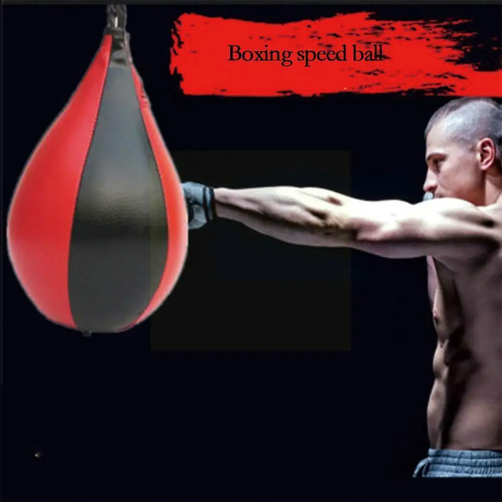 

1pc Pu Material Durable Pear-shaped Professional Fitness Speed Training Supplies Ball Gymnasium Boxing Equipment Boxer V6t4