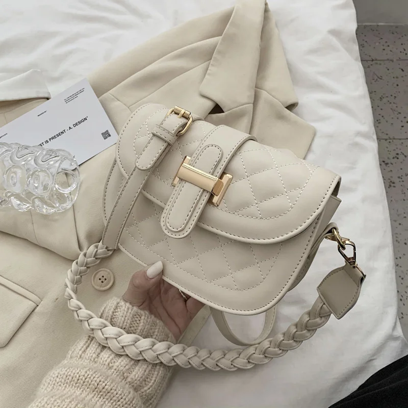 

New High Quality Women' Saddle Bag Classic Designer Shoulder Crossbody Bags 2021 Brand Luxury Shopper Purses Classic Handbag