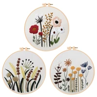 full range embroidery kit flower patterns contains all embroidery materials and tools diy embroidery kits