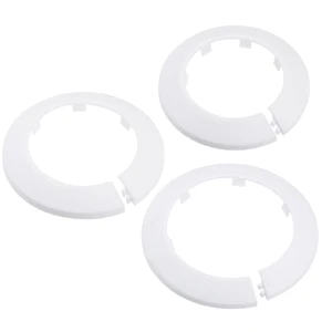 Uxcell 2 шт труба воротник 647590 мм PP радиатор Escutcheon крышка водопровода украшение белый